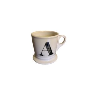 Anthropologie Letter “A” Off White Ceramic Mug
